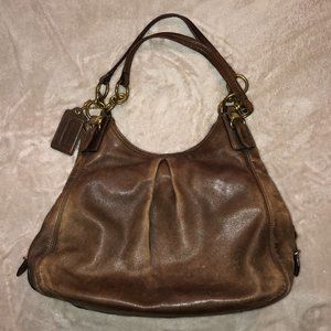 Brown Leather Coach Bag